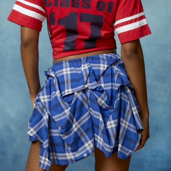 BDG Anna Printed Ruched Mini Skirt - Picture 4 of 4